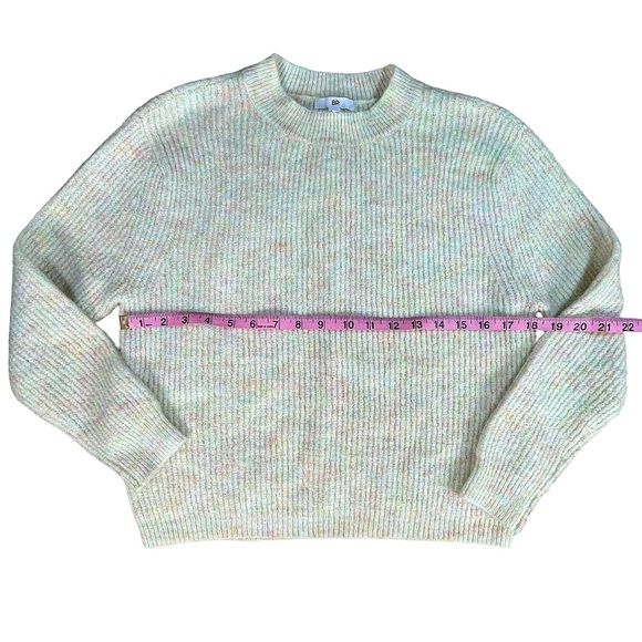 BP size Xs from Nordstrom fuzzy cream marl sweater with rainbow speckles EUC - Picture 12 of 16